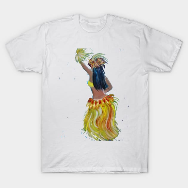 Hula Grass Skirt T-Shirt by jennyleeandjim